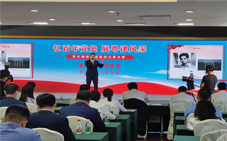 何晓涛律师参加省青年律师演讲比赛会演